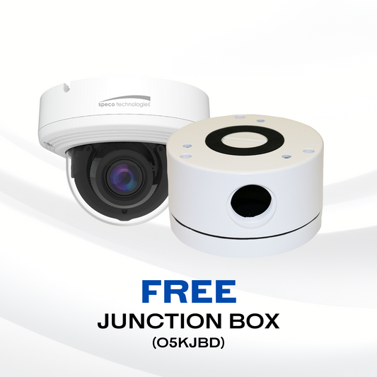 Speco O8D1MG 8MP (4K) IP Dome Camera with Advanced Analytics, NDAA Compliant